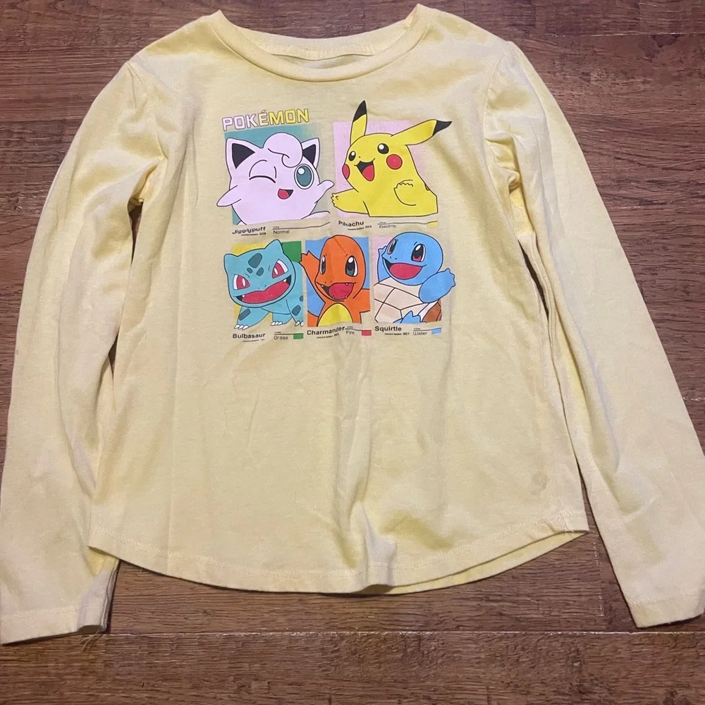 Long Sleeve Pokémon shirt girls 7/8